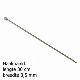 Pony Tunische haaknaald 3.5mm lengte 30cm 