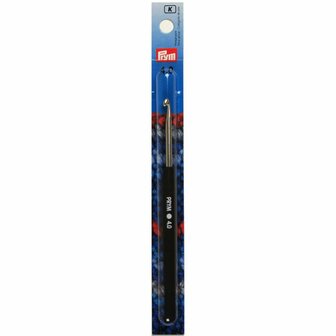 Prym  Haaknaald 4mm met antracietkleurige softgrip 15cm, 