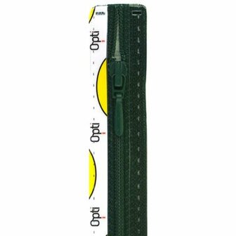 Opti rits S40 60cm drup 0461 DonkerGroen  (niet deelbaar)