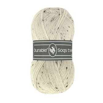 Durable Soqs Tweed 326  Ivory 