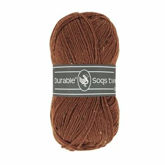 Durable Soqs Tweed 417 Bombay Brown 