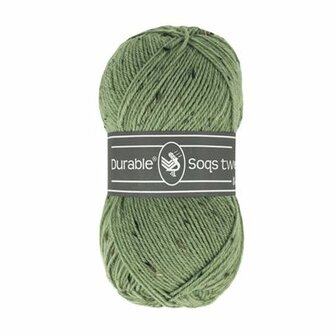 Durable Soqs Tweed 424 Saxon Green 