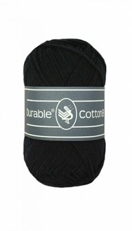 Durable Cotton 8 325 Black brei- en haakgaren 50 gram 150 meter