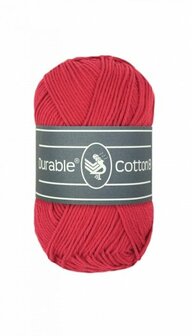 Durable Cotton 8 316 Red brei- en haakgaren 50 gram 150 meter 