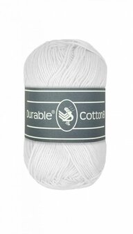 Durable Cotton 8 310 White brei- en haakgaren 50 gram 150 meter