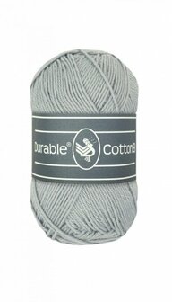 Durable Cotton 8 2232 Light Grey brei- en haakgaren 50 gram 150 meter