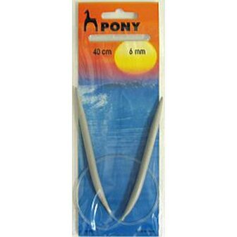 Pony  Rondbreinaald 6mm  lengte 40 cm