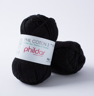 Phil Coton 3 1200 Noir